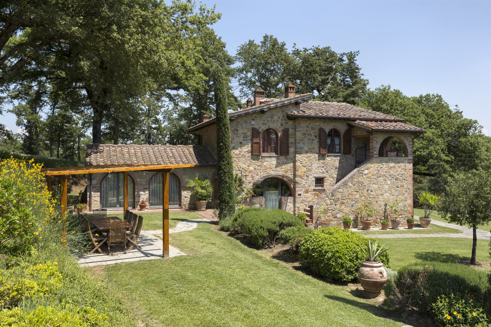 VILLE CON PISCINA VILLA LA SELVA LUCIGNANO TOSCANA