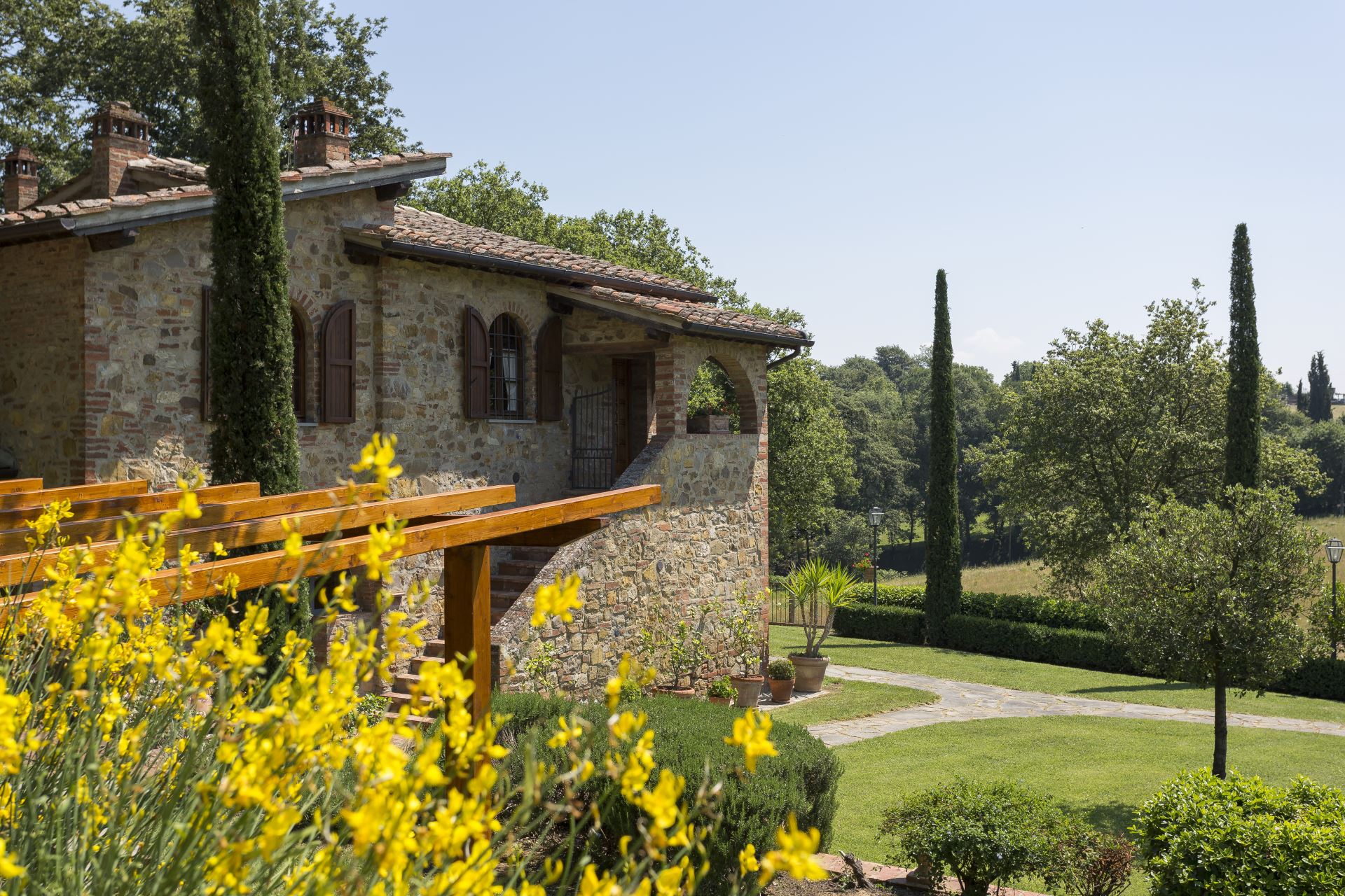 VILLE CON PISCINA VILLA LA SELVA LUCIGNANO TOSCANA